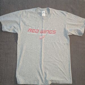 Detroit Red Wings NHL Men's Short Sleeve Grey Graphic Tee